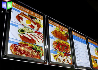 Porcellana Bordo di cristallo del menu della pubblicità LED, scatole leggera Backlit 24 x 36 del bordo del menu fabbrica